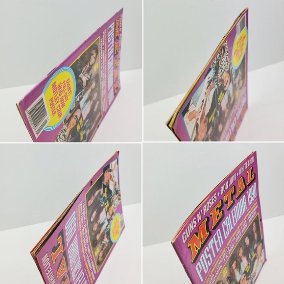 Metal Magazine Poster Calendar 1999 Vintage KISS Guns n Roses Motley Crue - Picture 9 of 10